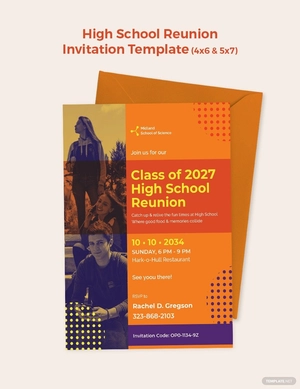 High School Reunion Invitation Template