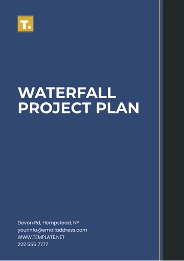 Free Waterfall Project Plan Template to Edit Online