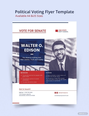 Political Voting Flyer Template