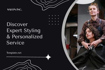 Free Salon Hair Stylist Studio Banner Template to Edit Online