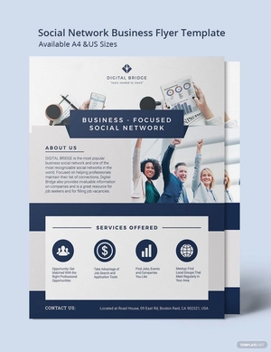 Social Network Business Flyer Template