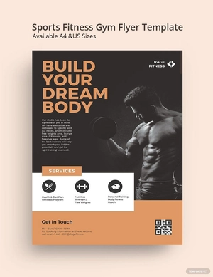 Sports Fitness Gym Flyer Template
