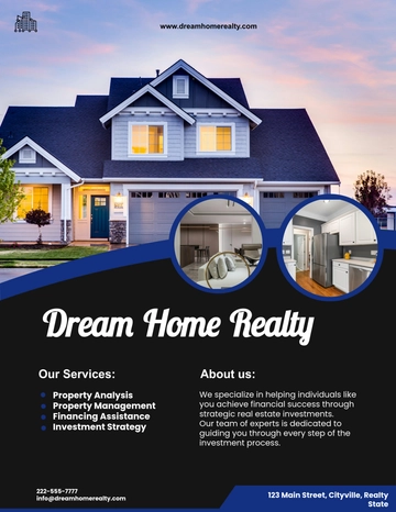 Free Real Estate Investment Flyer Template to Edit Online