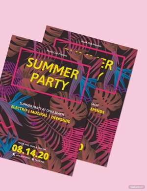 Summer Party Flyer Template