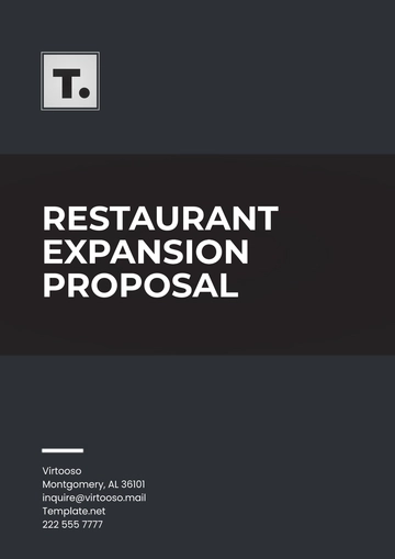 Free Restaurant Expansion Proposal Template to Edit Online