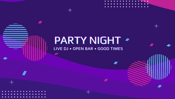 Free Party Gradient Background to Edit Online