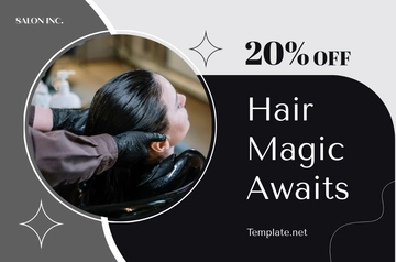 Free Salon Hair Stylist Offers Banner Template to Edit Online