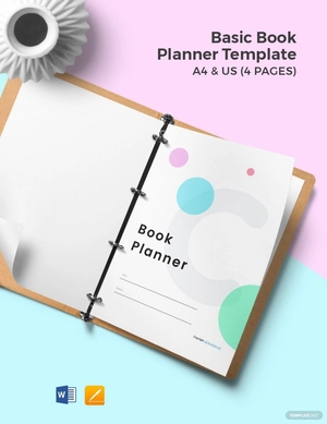Basic Book Planner Template