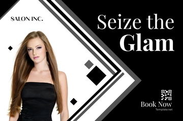 Free Salon Hair Stylist Makeover Banner Template to Edit Online
