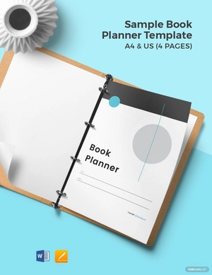 Sample Book Planner Template