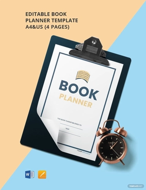 Editable Book Planner Template