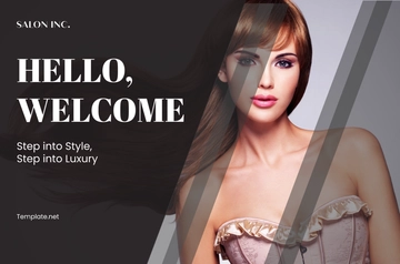 Free Salon Hair Stylist Welcome Banner Template to Edit Online