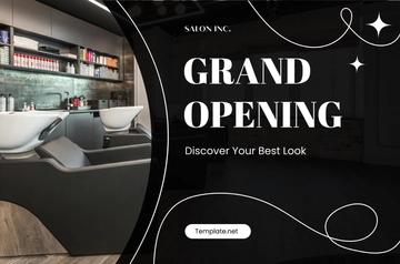 Free Salon Hair Stylist Grand Opening Banner Template to Edit Online