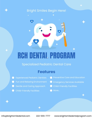 Free namPediatric Dentistry Flyer Template to Edit Online