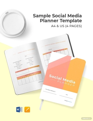 Sample Social Media Planner Template