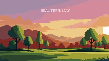 Free Beautiful Environment Background Template to Edit Online