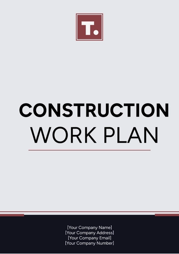 Free Construction Work Plan Template to Edit Online