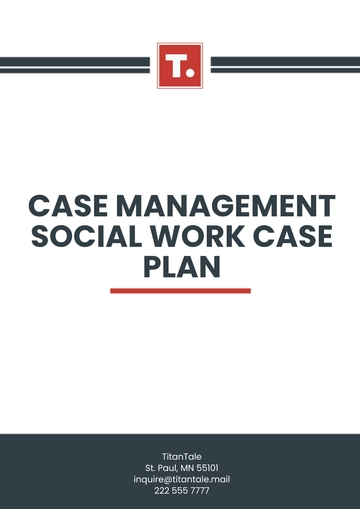 Free Case Management Social Work Case Plan Template to Edit Online
