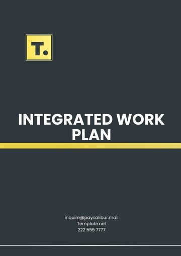 Free Integrated Work Plan Template to Edit Online
