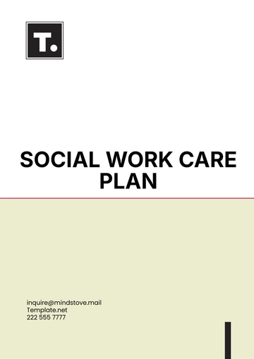 Free Social Work Care Plan Template to Edit Online