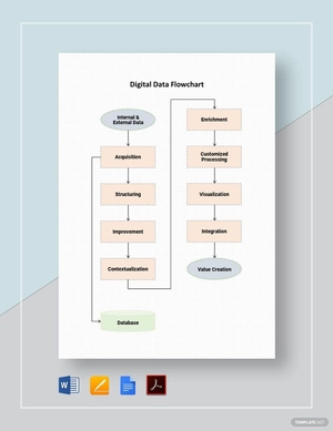 Digital Data Flowchart Template