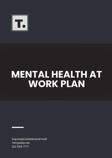 Free Mental Health At Work Plan Template to Edit Online