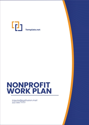 Free Nonprofit Work Plan Template to Edit Online