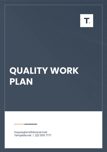 Free Quality Work Plan Template to Edit Online
