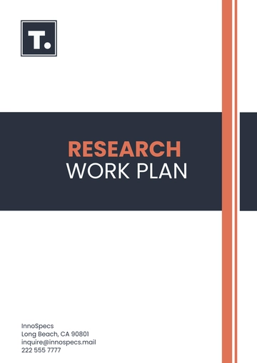 Free Research Work Plan Template to Edit Online