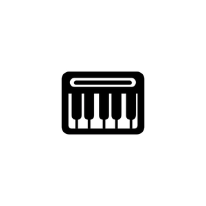Free Piano Music Icon to Edit Online