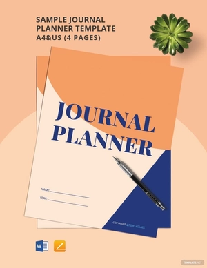 Sample Journal Planner Template