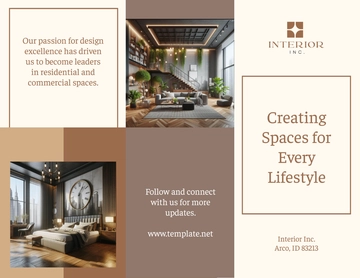 Free Interior Design Agency Brochure Template to Edit Online