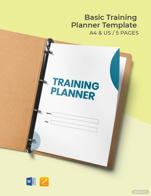 Basic Training Planner Template