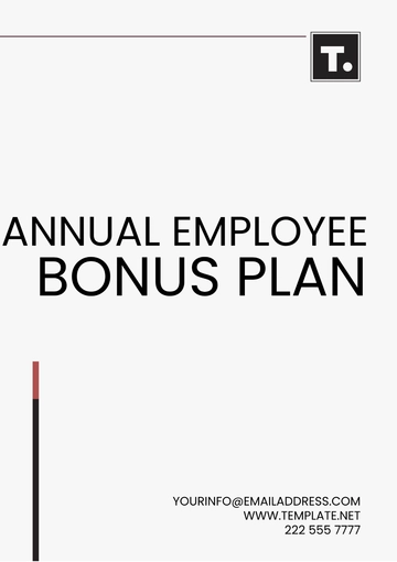 Free Annual Employee Bonus Plan Template to Edit Online
