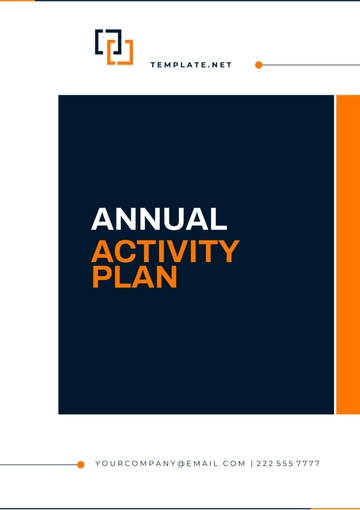 Free Annual Activity Plan Template to Edit Online