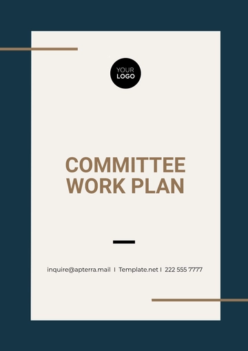 Free Committee Work Plan Template to Edit Online