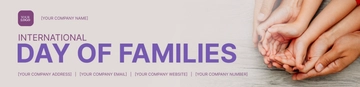 Free International Day of Families Header Template to Edit Online Free International Day of Families Header Template to Edit Online