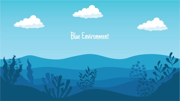 Free Environment Blue Background Template to Edit Online