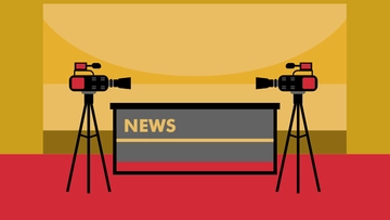Free Animated News Studio Background to Edit Online