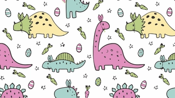 Free Easter Dinosaur Background to Edit Online