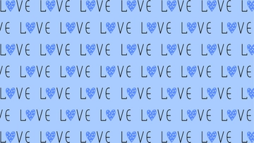 Free Blue Love Background to Edit Online
