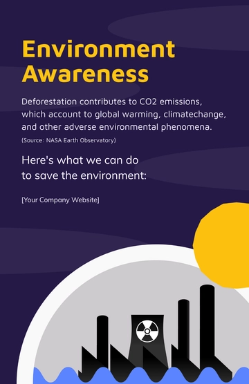 Free Environment Awareness Poster Template to Edit Online