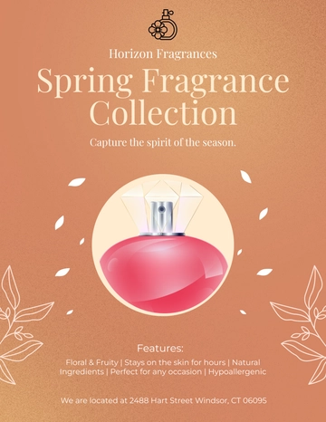 Free Perfume Promotion Flyer Template to Edit Online