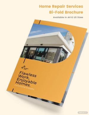 Home Repair Services Bi-Fold Brochure Template