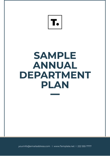 Free Sample Annual Department Plan Template to Edit Online