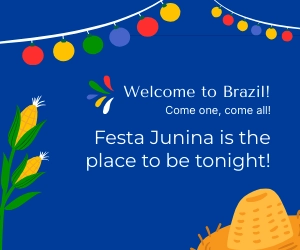 Free Festa Junina Party Banner Template to Edit Online