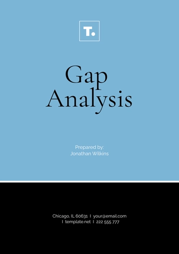 Free Gap Analysis Template to Edit Online