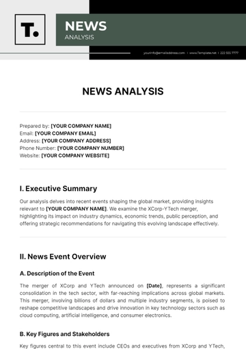 Free News Analysis Template to Edit Online