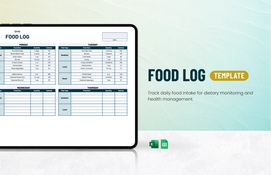 Food Log Template