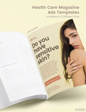 Health Care Magazine Ads Template